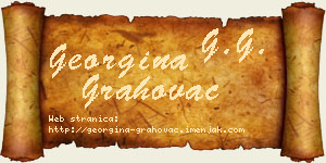 Georgina Grahovac vizit kartica
